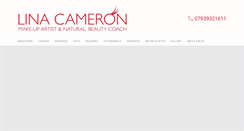 Desktop Screenshot of linacameron.com